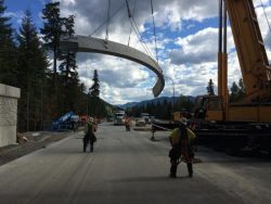 Wildlife Overpass Construction on I-90 near Snoqualmie Pass