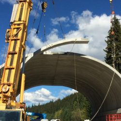 Wildlife Overpass Construction on I-90 near Snoqualmie Pass