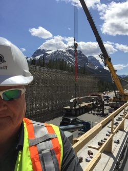 Overpass Construction in Yoho National Park (Alberta, Canada)