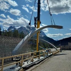 Overpass Construction in Yoho National Park (Alberta, Canada)